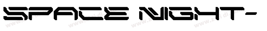 Space Night字体转换